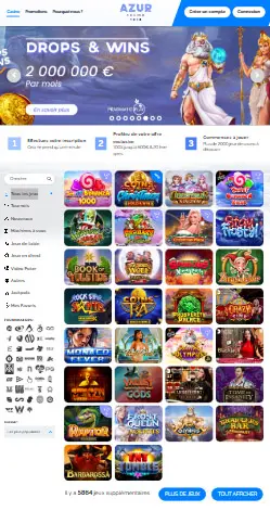 l'application et interface TrueLuck Casino